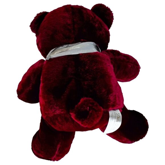 Dan Dee Collectors Choice Plush Teddy Bear Burgundy 13" Bow Tie Stuffed Animal - Picture 7 of 7